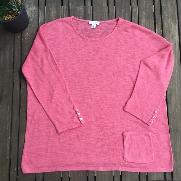 J. Jill Sweaters - J. Jill Lightweight 3/4 sleeve pink top | XS
